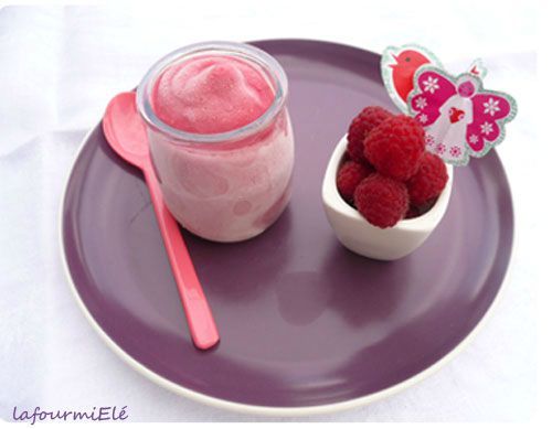 frozen yogurt framboise