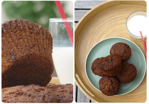 muffin rapadura et chocolat