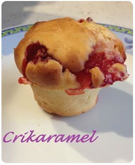 11-Mini muffins allégés aux fraises par Crikaramel