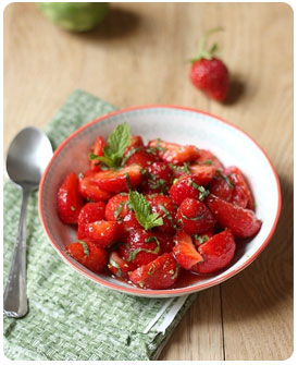 44- Salade de fraises menthe basilic