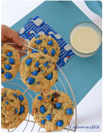 tendres cookies bleus